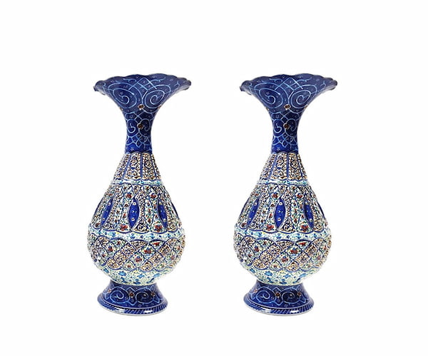 تصویر 2 از خرید گلدان مینا کاری + قیمت فروش استثنایی